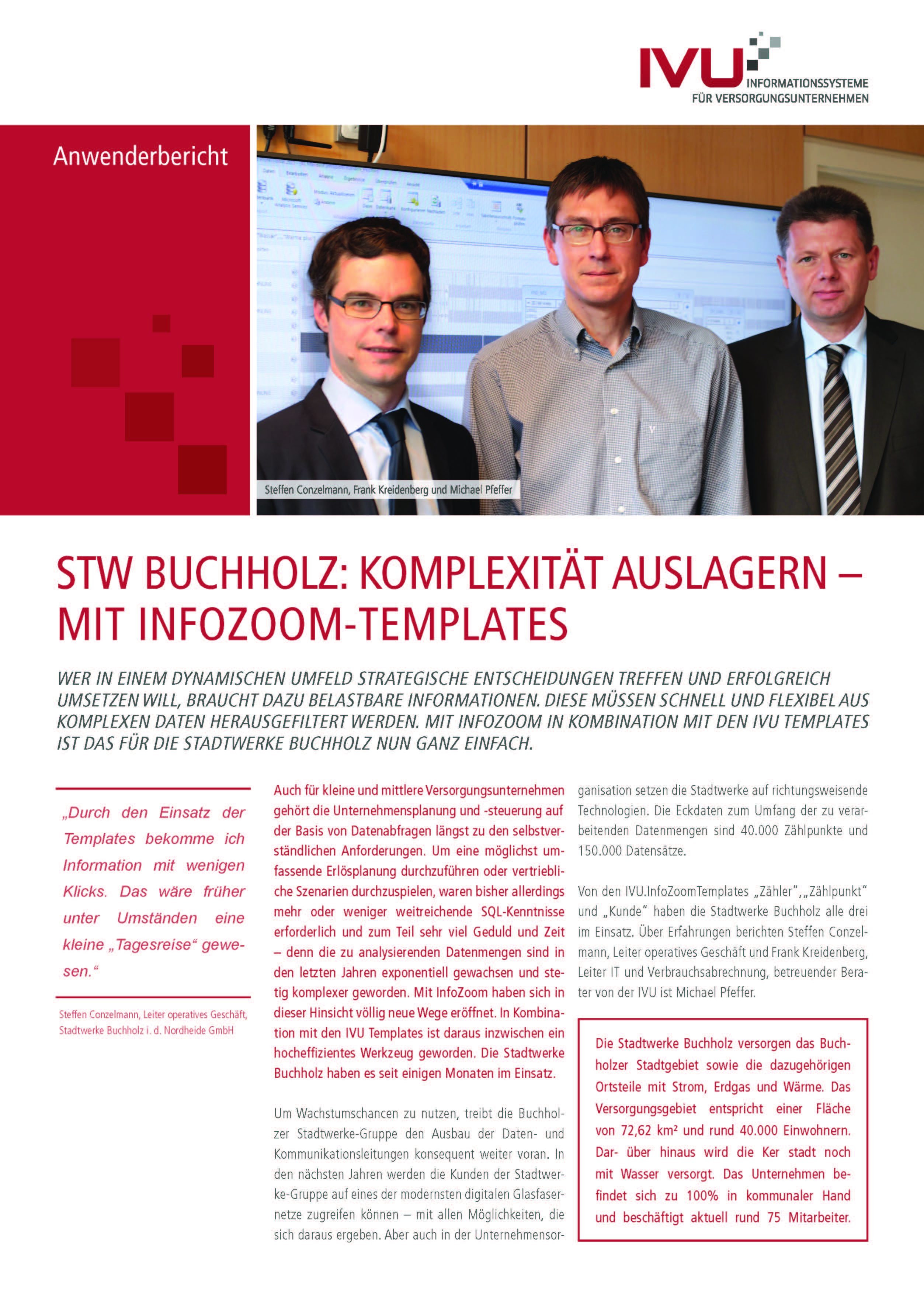 IVU.InfoZoom-Templates bei den Stadtwerken Buchholz