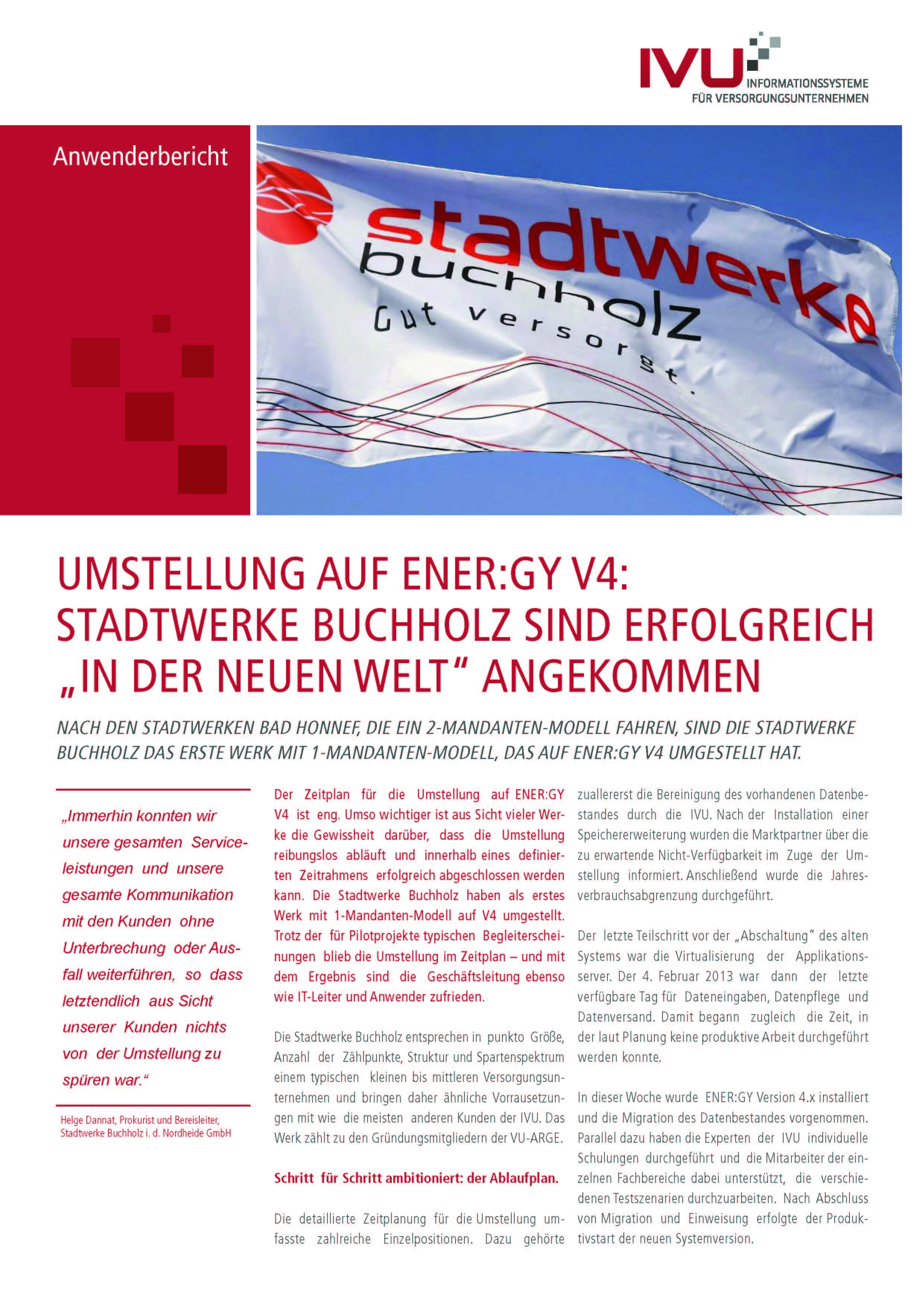 Anwenderbericht Stadtwerke Buchholz ENER:GY V4